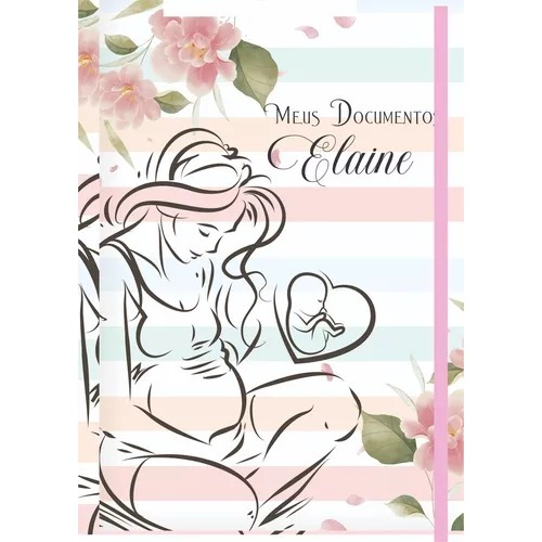 CADERNETA DA GESTANTE COM PASTA CATALOGO PERSONALIZADA | Shopee Brasil