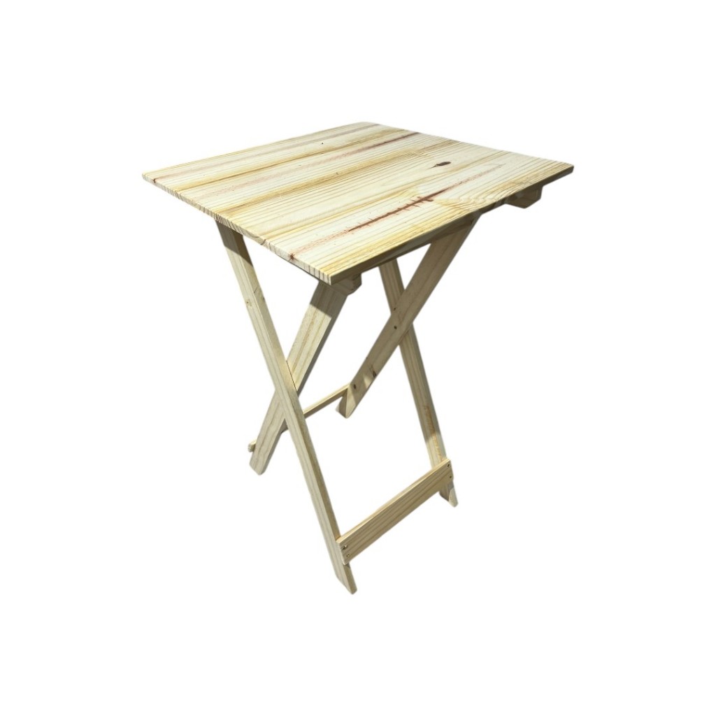 Mesa Dobrável de Pinus | Compacta e Versátil para Bar e Área Externa