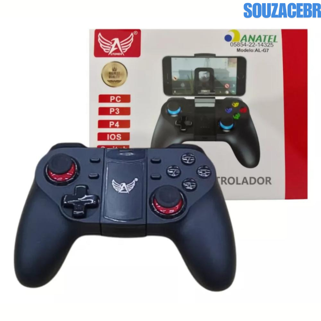Controle Gamer Celular Bluetooth Android Ios Al-g7 | Shopee Brasil