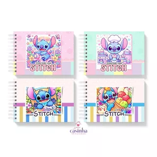 Livro de Colorir Stitch folhas grossas e Capa Dura com 52 paginas em Oferta na Shopee