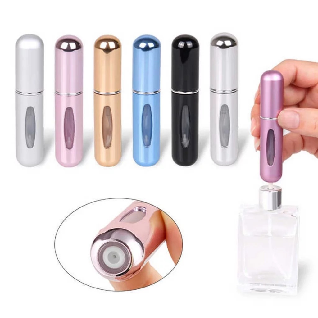 KIT 12 Pcs Porta Perfume Recarregavel Portatil Spray 5ml-