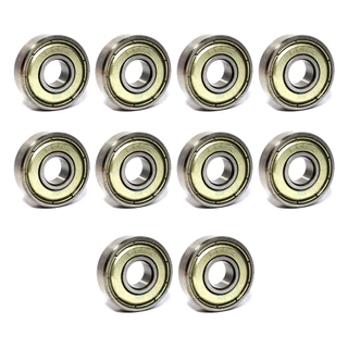 Kit 10 unidades Micro Rolamentos Blindado 608 ZZ 8x22x7