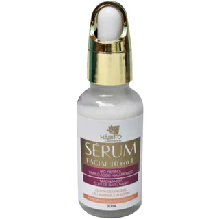 SERÚM FACIAL 10 EM 1 HÁBITO COSMÉTICOS EFEITO CLAREADOR UNIFORMIZA