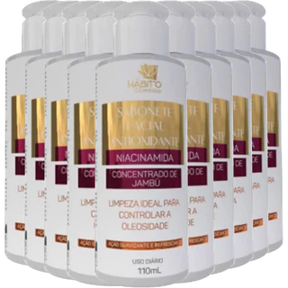 10 SABONETE FACIAL ANTIOXIDANTE HÁBITO COSMÉTICOS CONTROLA A OLEOSIDADE