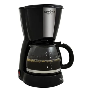 Cafeteira Elétrica Britânia CP30 Inox 1,2L 800W Preta 127V