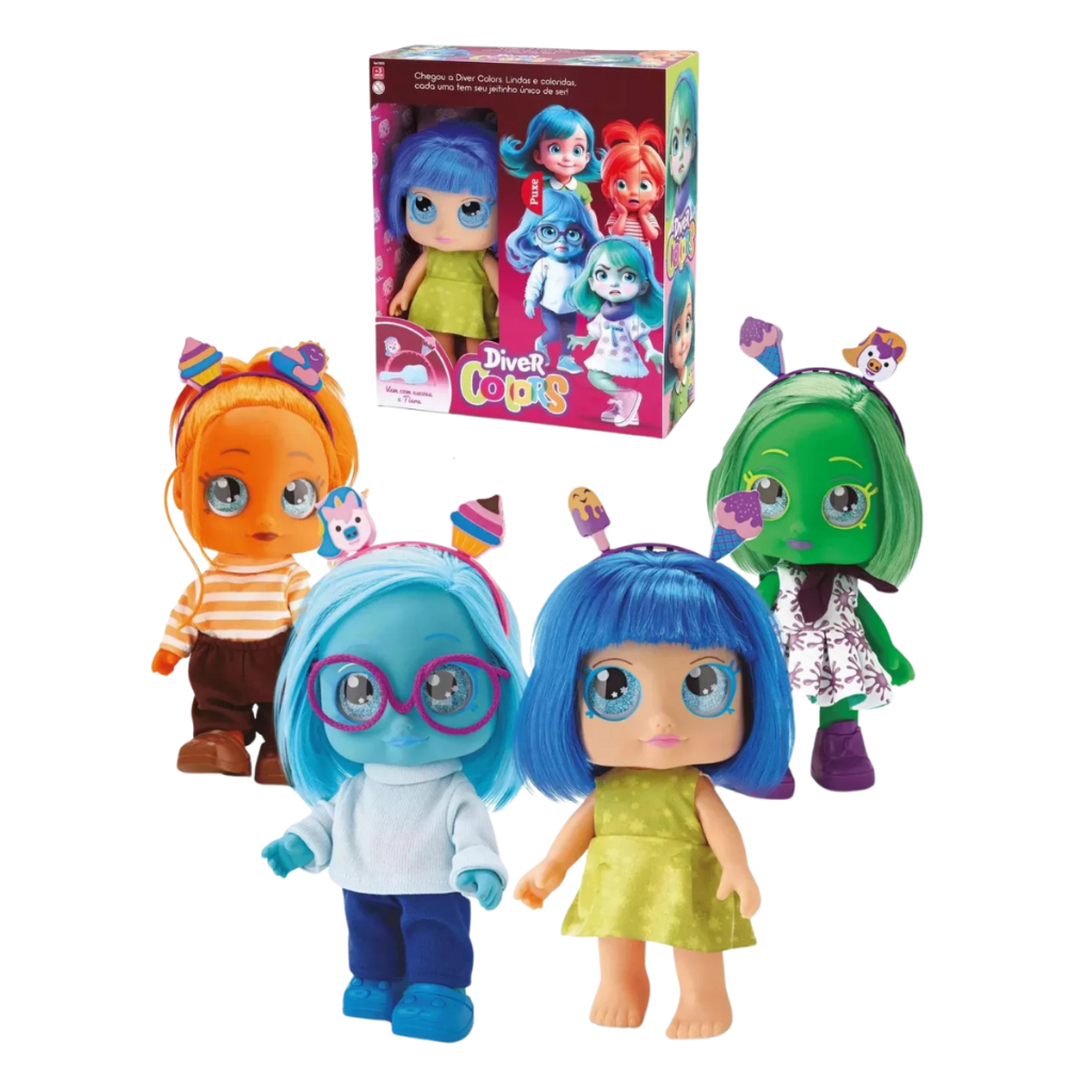 Boneca Divertidamente Colorida My Little Colors - Divertoys | Shopee Brasil