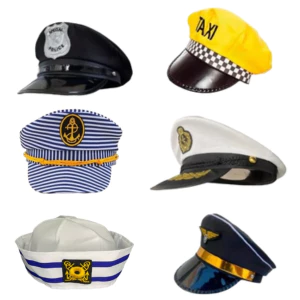 Chapeu Quepe Boina Marinheiro, Policial, Medica, Enfermeira, Taxi, Mario, Cone - Carnaval Festas Fantasia