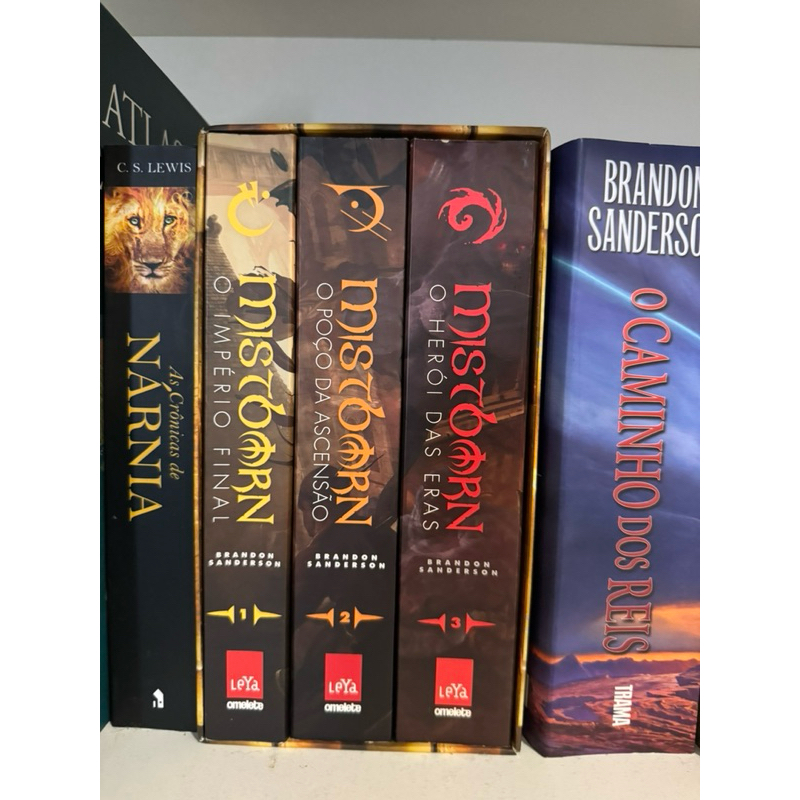 Box livros trilogia Mistborn | Shopee Brasil