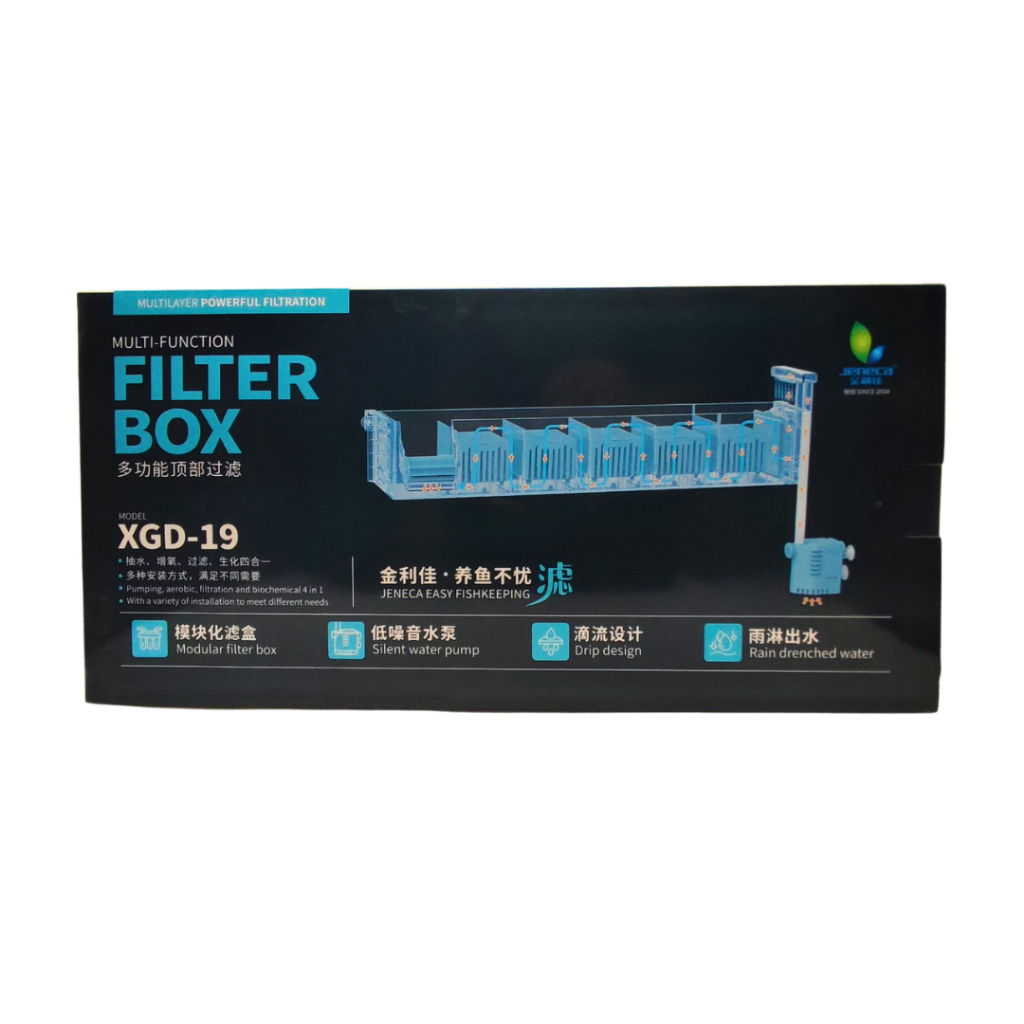 Jeneca Xgd-19 Filtro Sump Hang On De Acrilico Para Aquario Até 200