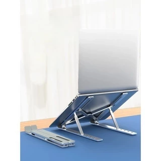 Suporte Para Notebook Base Dobrável de Alumínio Ergonômico Ajustável Fino Portátil