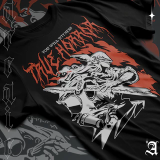 Camiseta Basica Algodao You Will Witness True Horror Elden Ring Malenia, Blade Of Miquella Tee Unissex