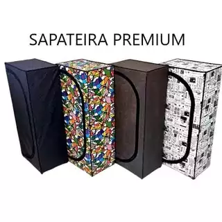 SAPATEIRA ORGANIZADORA COM ZIPPE MEDIA EM CORINO