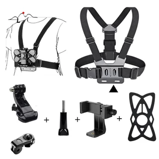 Suporte Peitoral Cinturão Premium Para Celular Câmera Gopro