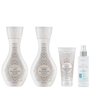 Amend KIT Millenar Óleos Marroquinos Sh + Cond + Balm + Fluído Multi-Benefícios 180ml em Oferta na Shopee
