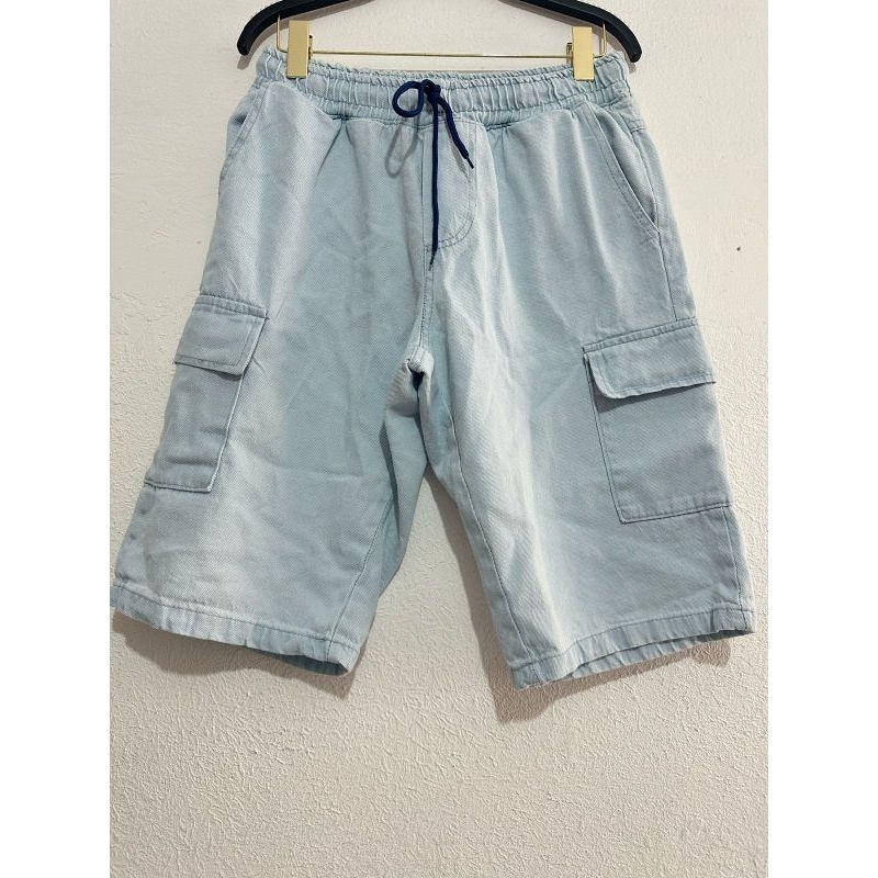 Burmuda Jogger Claro masculina cargo 6bolsos