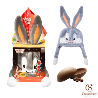 Ovo de Páscoa ao Leite Looney Tunes Touca Pernalonga e Lola 170g Chocolate Cacau Show