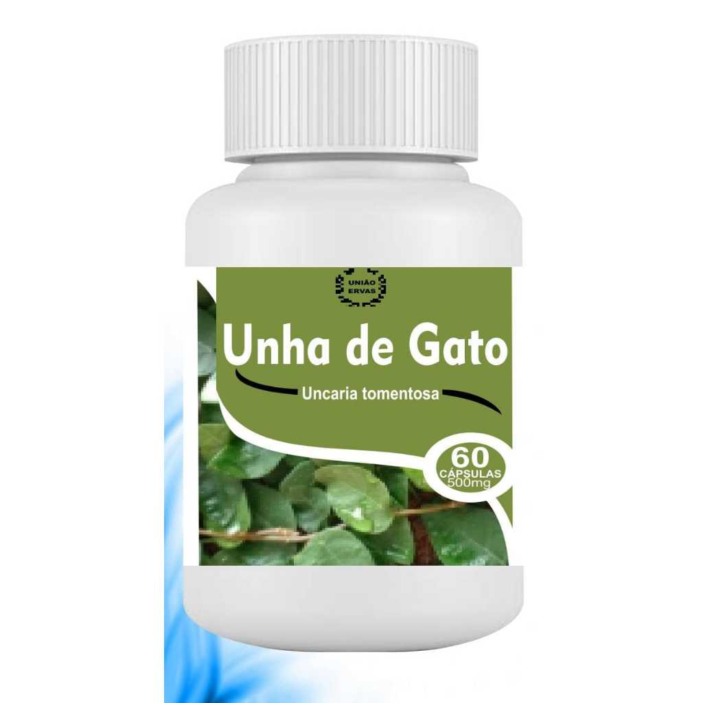 UNHA DE GATO 60 CAPS 500mg | Shopee Brasil