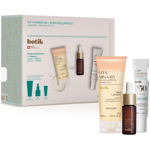 Kit Botik Ácido Hialurônico + vitamina B5 (3 itens) | Shopee Brasil