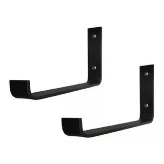Kit com 2 Suporte Mão Francesa Invertida Ferro Reforçado Vários tamanhos Suporta até 10kg