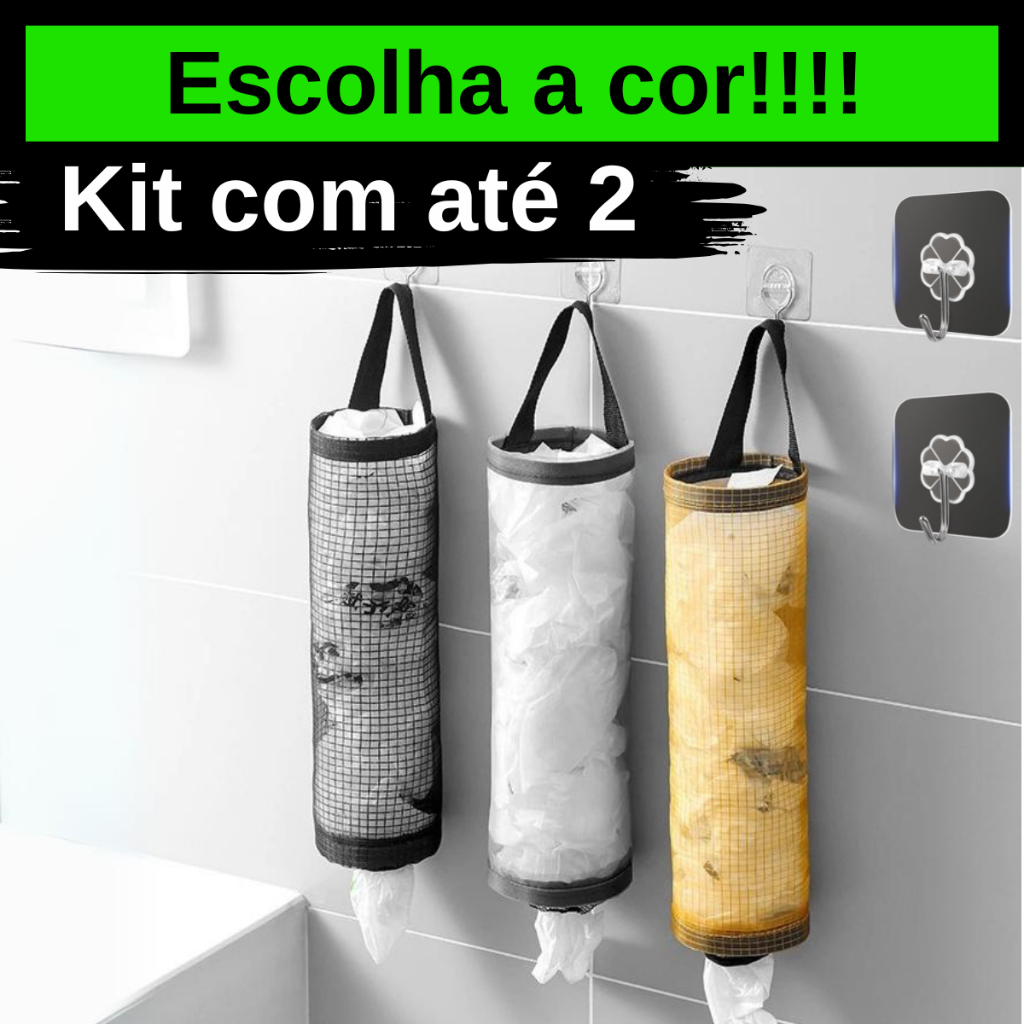 Puxa Saco Dispenser Organizador Sacola