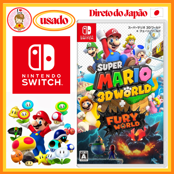Nintendo Switch SUPER MARIO 3D COLLECTION switch Super Mario 3d World + Bowsers Fury Switch Midia Fisica | Frete grátis