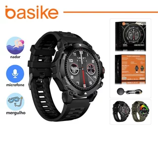 Basike relógio smartchwatch Bluetooth，masculino relogio smartwatch Detecção de saúde a prova d água Natação/mergulho W88