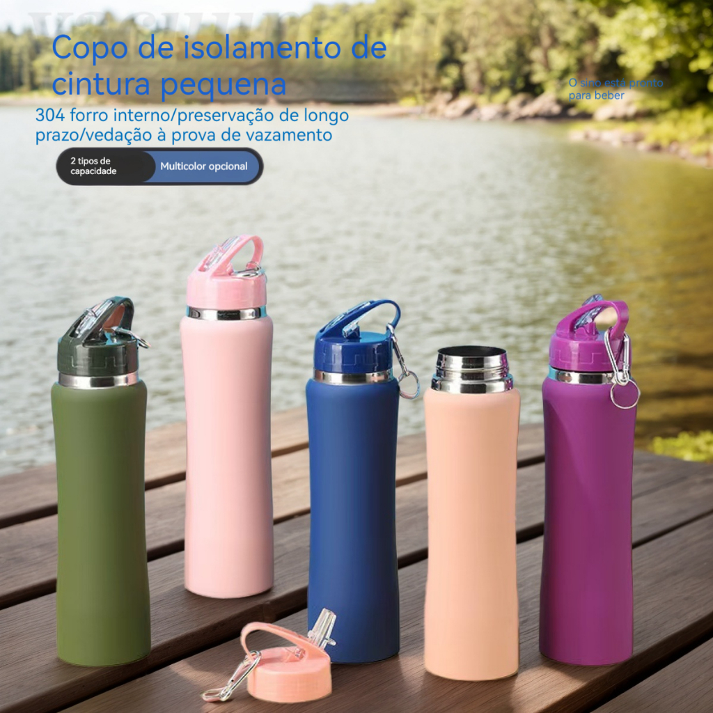 Garrafa Térmica 750ml com Tampa 2 em 1 - Mantém Quente e Frio | Pronta ...