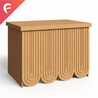 Mesa Arco Iris Babado Mdf Decoração De Festa Cenario