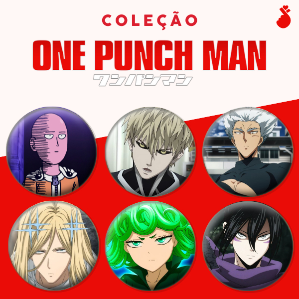 Bottons - One Punch Man (Saitama Genos Tatsumaki garou) | Shopee Brasil