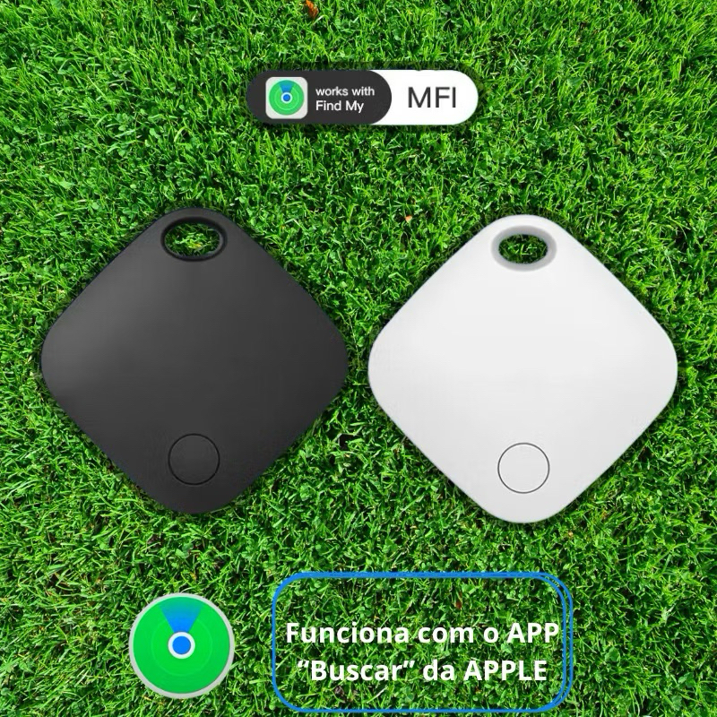 Rastreador Localizador AirTag MFI à Prova d'água IP67 Compatível app Buscar Smart Tag-envio imediato