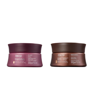 Amend Kit Máscara Realce da Cor Marsala 300g + Máscara Realce da Cor Castanho 300g em Oferta na Shopee