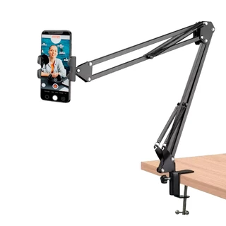 Suporte Braço Articulado Para Celular ou Tablet Tripe com altura ajustável 360°