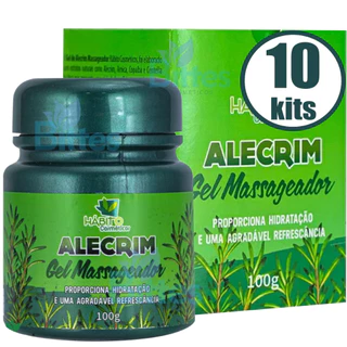 10 GEL MASSAGEADOR ALEGRIM HÁBITO HIDRATAÇÃO E REFRESCÂNCIA