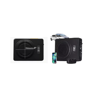Caixa De Som 200w Automotiva Subwoofer Ativo Alto Falante 8 polegadas knup kp-sc501