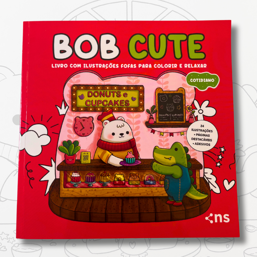 Livro de Colorir Bob Cute Cotidiano - Capa Flexível Bobbie Goods Pintar ...