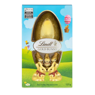 Ovo de Páscoa Gold Bunny Ao Leite 125g Lindt