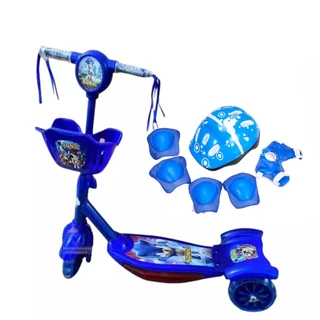 Patinete Infantil 3 Rodas Meninos Homen aranha Musical Cesta Luzes Patinete Promoção em Oferta na Shopee