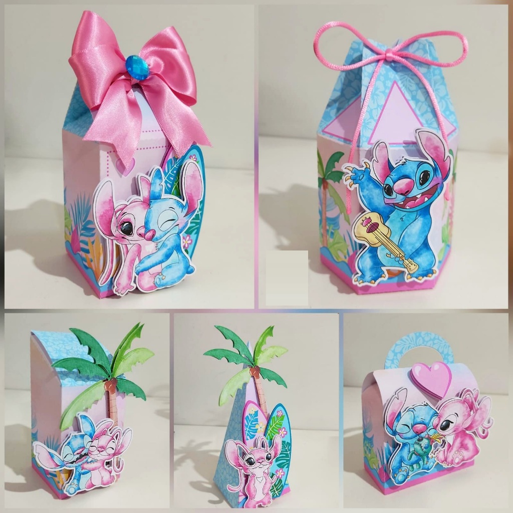 Kit Personalizado Angel e Stitch PEGUE E MONTE