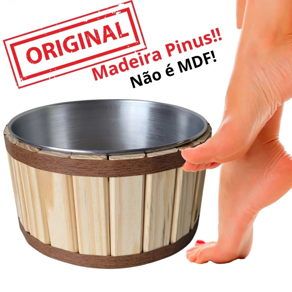 Tina Escalda Pés Bacia para Pedicure Balde Ofurô F Cuidados Saude dos ...