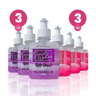 Kit 6 Gel Aromatizante Íntimo Beijável 240g 3 de Sabor Morango e 3 de Sabor Uva Cuidado Vaginal Swiss Beauty Belkit em Oferta na Shopee