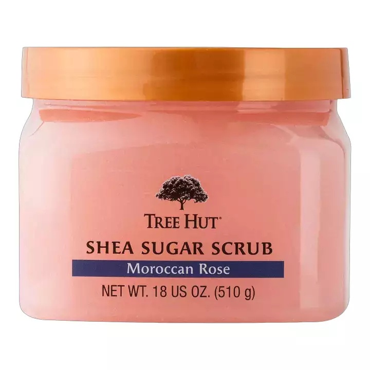Tree Hut Moroccan Rose Shea Sugar Scrug 510 g - Exfoliante com Manteiga ...
