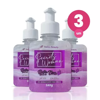 Kit 3 Gel Aromatizante Beijável Íntimo Sabor Uva com Creme para Saúde e Cuidado Vaginal 240g Swiss Beauty Belkit em Oferta na Shopee