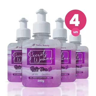 Kit 4 Gel Aromatizante Beijável Íntimo Sabor Uva com Creme para Saúde e Cuidado Vaginal 240g Swiss Beauty Belkit em Oferta na Shopee