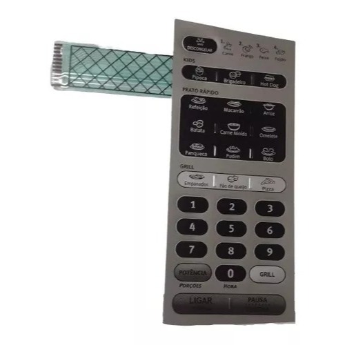 Membrana Teclado Microondas Me28x Me 28 X Relevo | Shopee Brasil