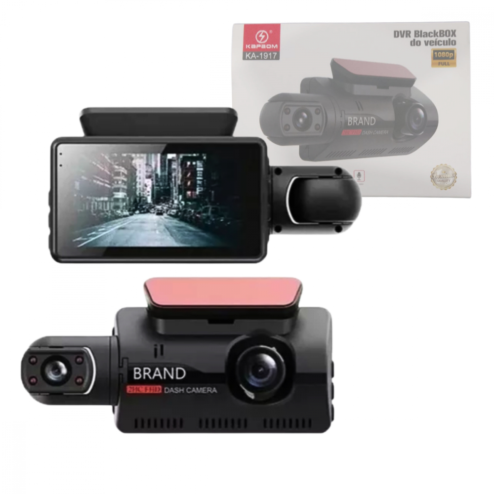 Câmera Veicular Com Lente Dupla Full HD 1080P Dash Camera | Shopee Brasil