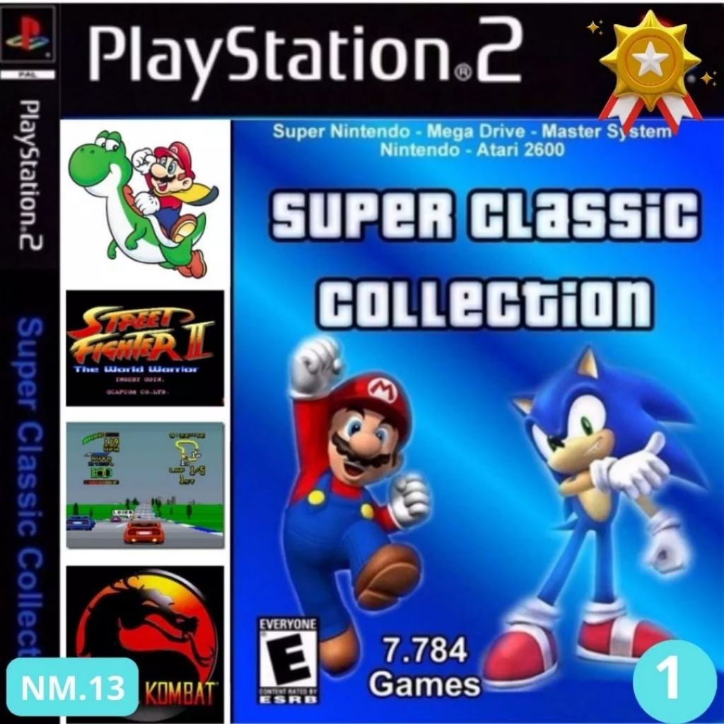PlayStation2ソフト Jogo Super Nintendo Coleção 7784 PS2 Playstation 2 Mídia De
