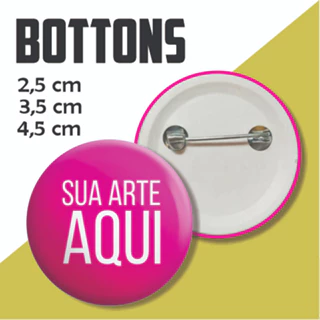 20 Bottons 2,5, 3,5cm, 4,5cm Boton Broche Botom Pin Botão Personalizado