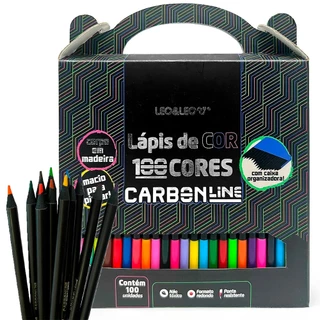 Lapis De Cor 100 Cores Carbon Super Soft Ponta Macia Leoleo Lápis  Marcação Colorido Profissional em Oferta na Shopee