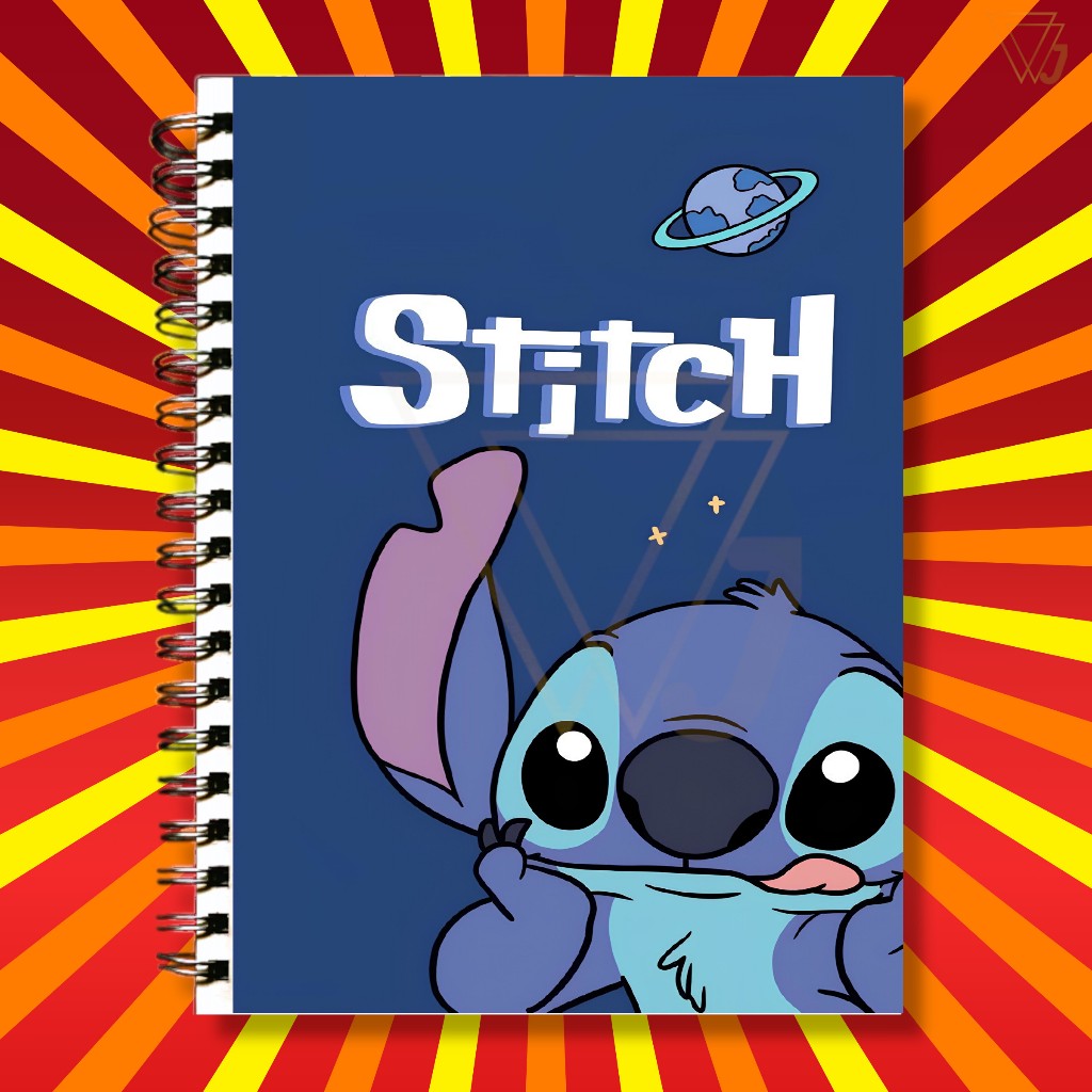 Adesivo Para Capa de Caderno Alienígena Azul Top Lilo & Stitch ...