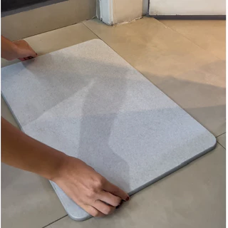Tapete de Pedra Diatomita para Banheiro Cinza 60cm - Lyor